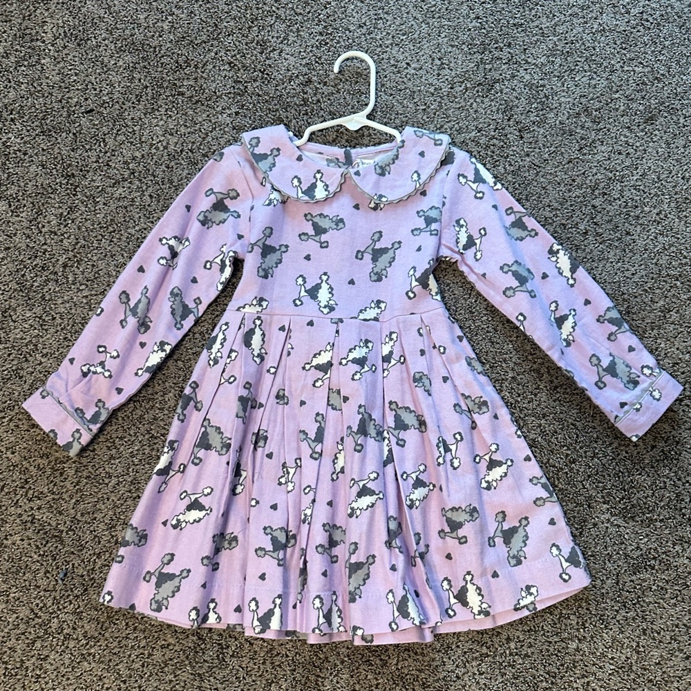 Rachel Riley Dress with Poodle Pattern